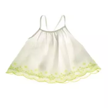 875830 Топ на бретельках для девочек 12-18 MESES белый