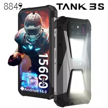 8849 Tank 3S Unihertz прочный смартфон с проектором 5G 12/16 ГБ ОЗУ 256/512 ГБ ПЗУ Dimensity 8200 64 МП телефон с функцией ночного видения