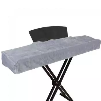 88 клавиатур, прочный байковый серый чехол для электронного органа, пылезащитный чехол для фортепиано с застежкой-молнией