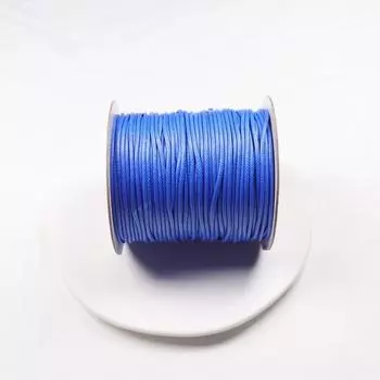[88 M 1 Large Roll] 2.0mm Thick Korean Wax Cord Handmade DIY Woven Leather String Lanyard Carrying Strap Abrasion Resistant Wax Thread 2.0mm wax thread dark blue about 88 meters