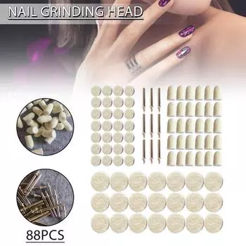 88 полировальных кругов из мягкого фетра, смешанный набор принадлежностей для вращающегося инструмента