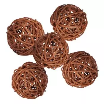 8/10/12/20 см Natura Rattan Ball Home Decorations Vase Filler Wicker Rattan Balls Christmas Tree Garden Wedding Party Decor S