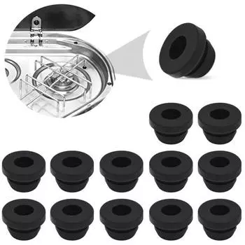 8/10/12 шт. резиновые ножки для газовой плиты нескользящие износостойкие легко устанавливаемые держатели для кастрюль резиновые 8pcs чёрный