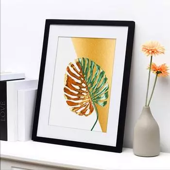 8/10-дюймовая деревянная рамка для плаката из стекла высокой четкости, горизонтальная, вертикальная, галерея современного искусства, стена для гостиной, дети 8Inch 1pc