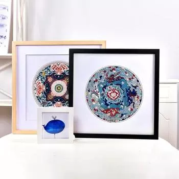 8/10-дюймовая деревянная рамка для плаката из стекла высокой четкости, горизонтальная, вертикальная, галерея современного искусства, стена для гостиной, дети 8Inch 1pc