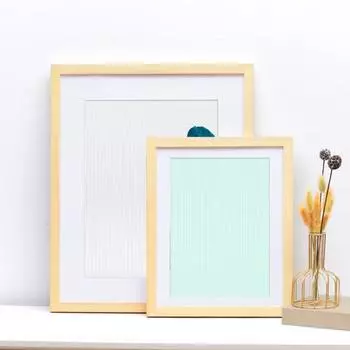 8/10-дюймовая деревянная рамка для плаката, стекло высокой четкости, горизонтальная, вертикальная, галерея современного искусства, стена гостиной, детская живопись, фотокартина, произведение искусства 8Inch 1pc