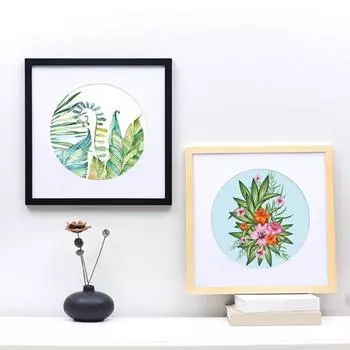 8/10-дюймовая деревянная рамка для плаката, стекло высокой четкости, горизонтальная, вертикальная, галерея современного искусства, стена гостиной, детская живопись, фотокартина, произведение искусства 8Inch 1pc