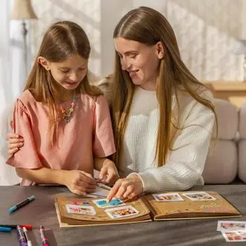 8/10-дюймовый альбом для фотографий, 80 страниц, спиральный переплет, твердый переплет, спираль, свадьба, путешествие, детский праздник, дети, семья, годовщина, фотоальбом 20cm коричневый