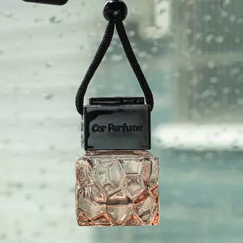 8/10 мл Автомобильный освежитель воздуха подвесные стеклянные флаконы автомобильный освежитель воздуха пустая бутылка эфирное масло флакон духов с черными крышками