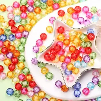 8/10 мм свободные бусины акриловое ожерелье браслет DIY аксессуары для изготовления ювелирных изделий ремесла кулон сэндвич 80 шт./40 шт. арбузные аксессуары 8mm/80pcs разноцветный