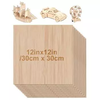 8/10 шт. 10/15/20/30 см деревянный лист сверхмощный незавершенный проект «сделай сам» поделки архитектурная модель резки рисунок квадратная доска из липы 30cm