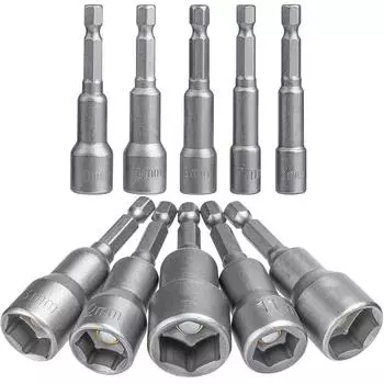 8/10 шт. 6 мм-13 мм шестигранные насадки насадки набор гаечных ключей набор отверток набор бит инструменты торцевые ключи набор отверток набор инструментов