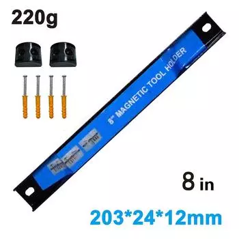8,12,18,24Inch Magnetic Tool Holder Heavy Duty Tool Bar,Space Saving Metal Organizer Rack Tool For Workshop Garage Home 203*24*12mm