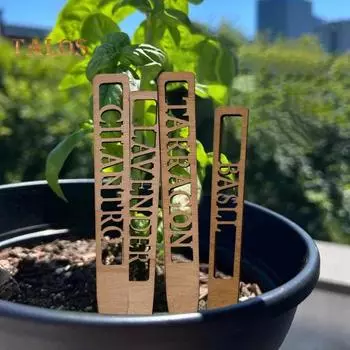 8/12 шт. деревянные садовые маркеры, набор выгравированных меток для растений, легкая вставка, садовая бирка, доска для комнатных и уличных растений A