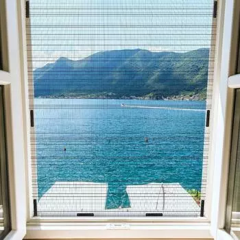 8/12 шт. Волшебные зажимы для оконных экранов Магниты без проколов для москитной сетки Оконная сетка Защита от насекомых Сетка с пряжкой Зажим