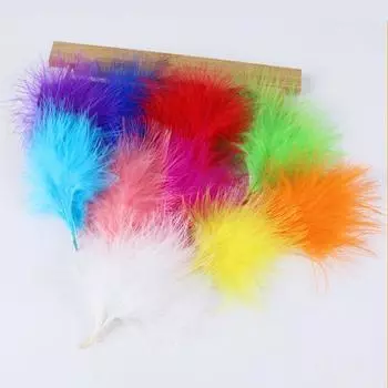 8-12 см цветные сливы натуральные перья индейки марабу пушистые перья свадебное платье вечеринка украшения своими руками аксессуары для рукоделия красный