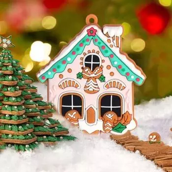 8/15/16 шт. Рождественские украшения для приготовления пищи Пряничный домик для человечков Подвесное украшение Праздничная елка Подвеска A