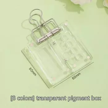 8/15 сеток акриловая мини-палитра для акварели портативная коробка для красок дорожная живопись лоток для акварельных красок художественные принадлежности