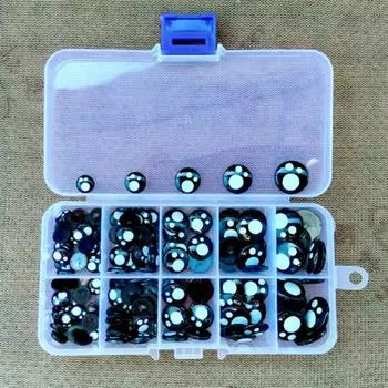 8-16 мм кукольные глаза амигуруми 3D безопасные глаза для вязаных крючком игрушек DIY кукольные поделки наборы глаз игрушка животное 180pcs