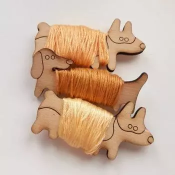8/16 шт. деревянная бобина для ниток для собак, корги, такса, органайзер для ниток для вышивки животных, держатель для катушки ниток для собак, подарок любителям шитья 1 Set