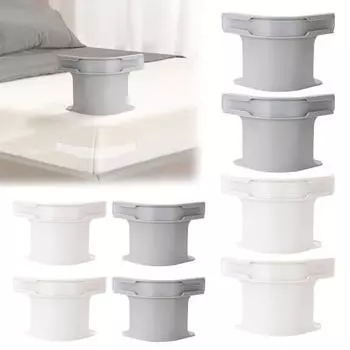 8/16 шт. держатель простыни с замковой планкой прочный угловой крепеж для простыни 8pcs белый/серый