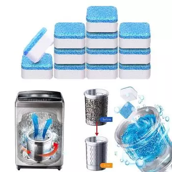 8/16 шт., тройное обеззараживание, очиститель для стиральной машины, очиститель для ванны, кухни, комнаты 8PCS синий