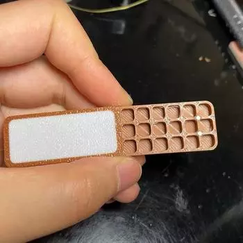 8/18 Grid Pigment Box Mini Art Supplies 2025 Nail Painting 18 grids-brown