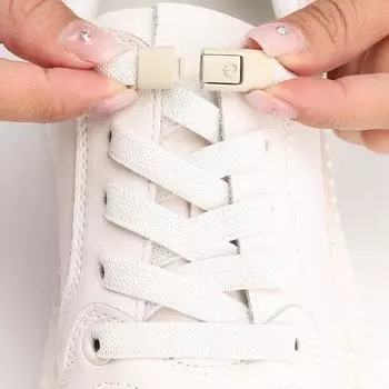 № 8, 1 пара плоских шнурков без завязок для кроссовок, эластичные шнурки для обуви, плоские клетчатые шнурки для ленивой обуви, кружевные аксессуары унисекс 100cm коричневый