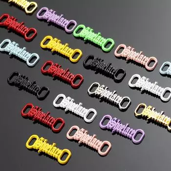 № 8 1 пара шнурков с пряжкой украшения комплекты кроссовок металлическая кружевная пряжка спортивные металлические шнурки аксессуары светло-синий