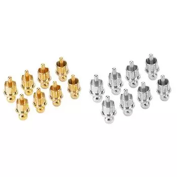 8/1 шт. позолоченные/родиевые защитные колпачки RCA, пылезащитные колпачки RCA, вилки RCA, пылезащитные колпачки RCA для аудиодинамика 8PCS