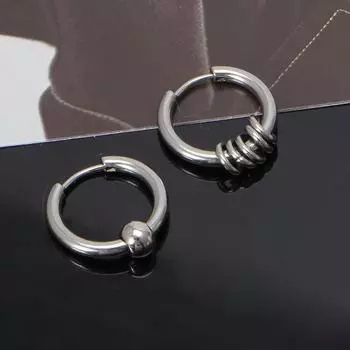 8-20 мм титановая сталь круглая серьга-кольцо серьги для пирсинга спирали хряща 8