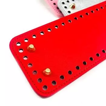 8*20 см овальное дно ручной работы для вязаной сумки из искусственной кожи износостойкие аксессуары дно с отверстиями дно сумки для вязания крючком своими руками золотой