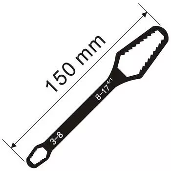 8-22 мм универсальный гаечный ключ Torx с двойной головкой, самозатягивающийся регулируемый ключ для очков, гаечный ключ Torx, ручные инструменты для ремонта A1