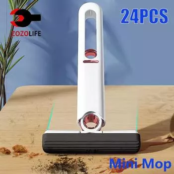 8/24 шт. Мини-швабра с отжимом, мини-швабра, инструменты для уборки кухни и автомобиля, швабры с функцией самоотжима, складные швабры для уборки дома и мытья пола