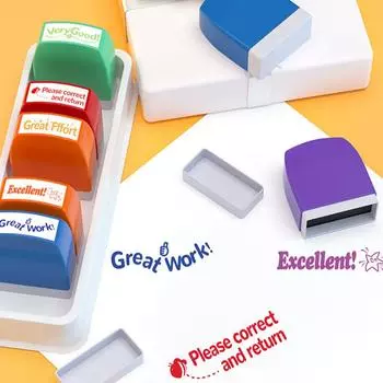 8-24 шт. штампов для учителей, самоклеящиеся штампы с похвалой и наградой, штампы для обучения, вдохновляющие комментарии, сделай сам, скрапбукинг для школьных принадлежностей