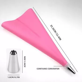 8/26/100 шт./комплект силиконовые насадки для кондитерских мешков кухонные инструменты для украшения торта глазурью кремом торта многоразовый кондитерский мешок + набор из 24 насадок