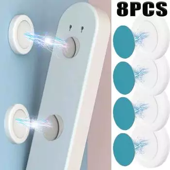 8/2 шт. прочные магнитные крючки держатель для подвешивания инструмента ножницы ключ настенное крепление пульт дистанционного управления держатель для хранения домашний органайзер крючок