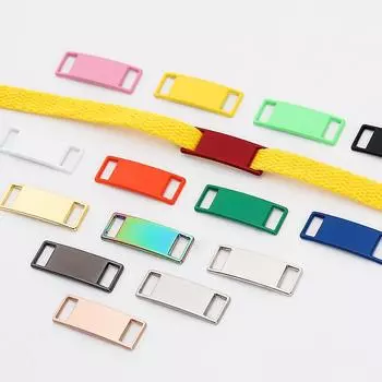 № 8, 2 шт., шнурки с пряжкой, украшения для обуви, комплекты кроссовок, металлическая пряжка, стильная и подходит для всех видов плоских шнурков серебряный