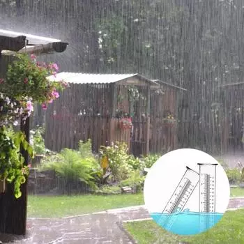 8,3-дюймовый пластиковый датчик дождя, сменная трубка, морозостойкий, прозрачный уличный датчик дождя, прозрачная шкала, датчик дождя, трубка