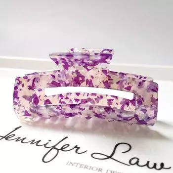 8.3cm Fashion Rectangle Acetate Hair Claws Women Hair Accessories Colourful Plaid Ponytail Acetic Claw Clips For Girls