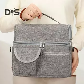 8,4 л термосумка для ланча с двухслойной алюминиевой пленкой, герметичный охладитель, регулируемый плечевой ремень, легкая сумка для еды на работе розы красного