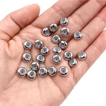 8*4 мм 100 шт. сплава бусины браслет регулировка пряжка принадлежности для ожерелья ювелирные изделия изготовление ювелирных изделий своими руками браслет цепь ювелирные аксессуары White K