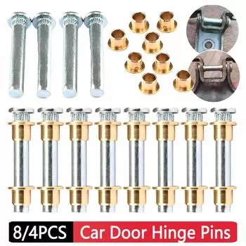 8/4 шт. Комплект для ремонта автомобильных дверных петель, высокопрочный коррозионно-стойкий комплект для ремонта втулок штифтов дверных петель для Nissan Navara 1997-2005 гг.
