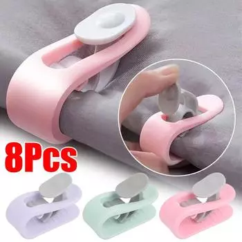 8/4 шт. Нескользящие зажимы для держателя пододеяльника, простыни, пододеяльник, пластиковая застежка, зажим для простыни, фиксатор, аксессуары для спальни