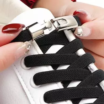 № 8, 4 шт., шнурки с перекрестным замком без завязок, кроссовки с эластичными шнурками шириной 8 мм для детей и взрослых без завязок, шнурки с резинками, аксессуары для обуви White