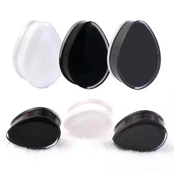 8-50 мм акриловые ушные манометры в форме капли воды, туннели и заглушки, расширители ушей, шпильки, растягивающиеся в ушных туннелях, ювелирные изделия для пирсинга ушей 8mm белый