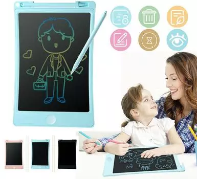 8,5/10-дюймовый ЖК-планшет для раннего образования, творческий планшет для рисования, блокнот, блокнот для рукописного ввода, цифровой блокнот для рисования, графические планшеты для рисования + ручка 8.5inch-Single Color синий