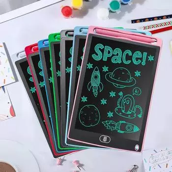 8,5-дюймовая электронная доска для рисования, планшет для письма для детей, цветной экран, доска для рисования синий