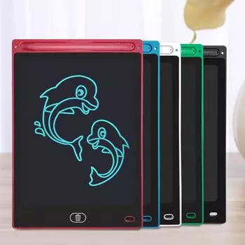 8,5-дюймовая детская доска для рисования, граффити-доска для рисования, умная ЖК-доска для письма, цветная доска для письма, детская ЖК-доска для письма 1pcs белый