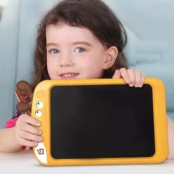8,5-дюймовая доска для рисования, ЖК-экран с защитой глаз, графический планшет для рукописного ввода с ручкой для детей жёлтый